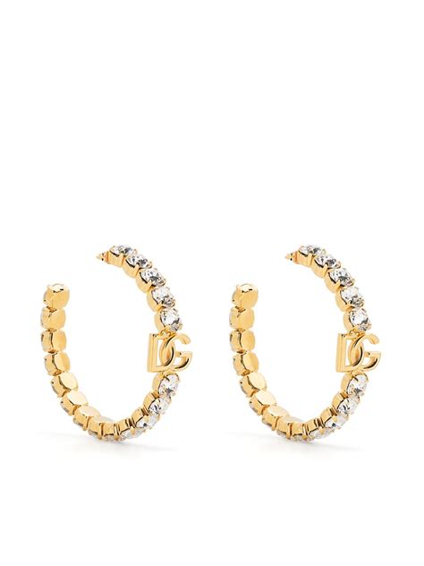 dolce gabbana gold hoop earrings|Dolce & Gabbana earrings for women.